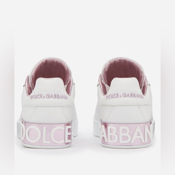 Dolce & Gabbana White and Pink Sneakers - Picture 2 of 2